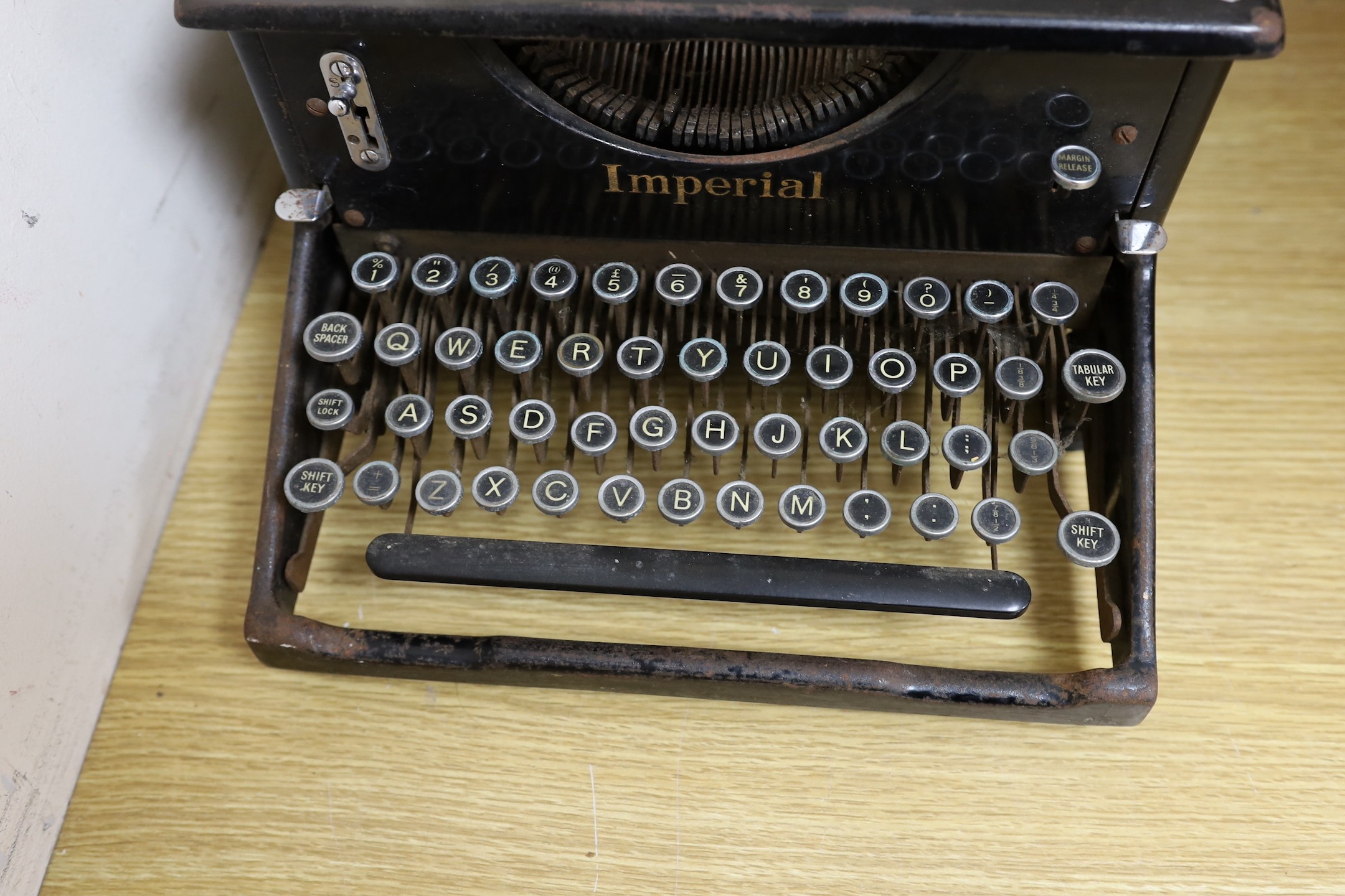 An Imperial typewriter